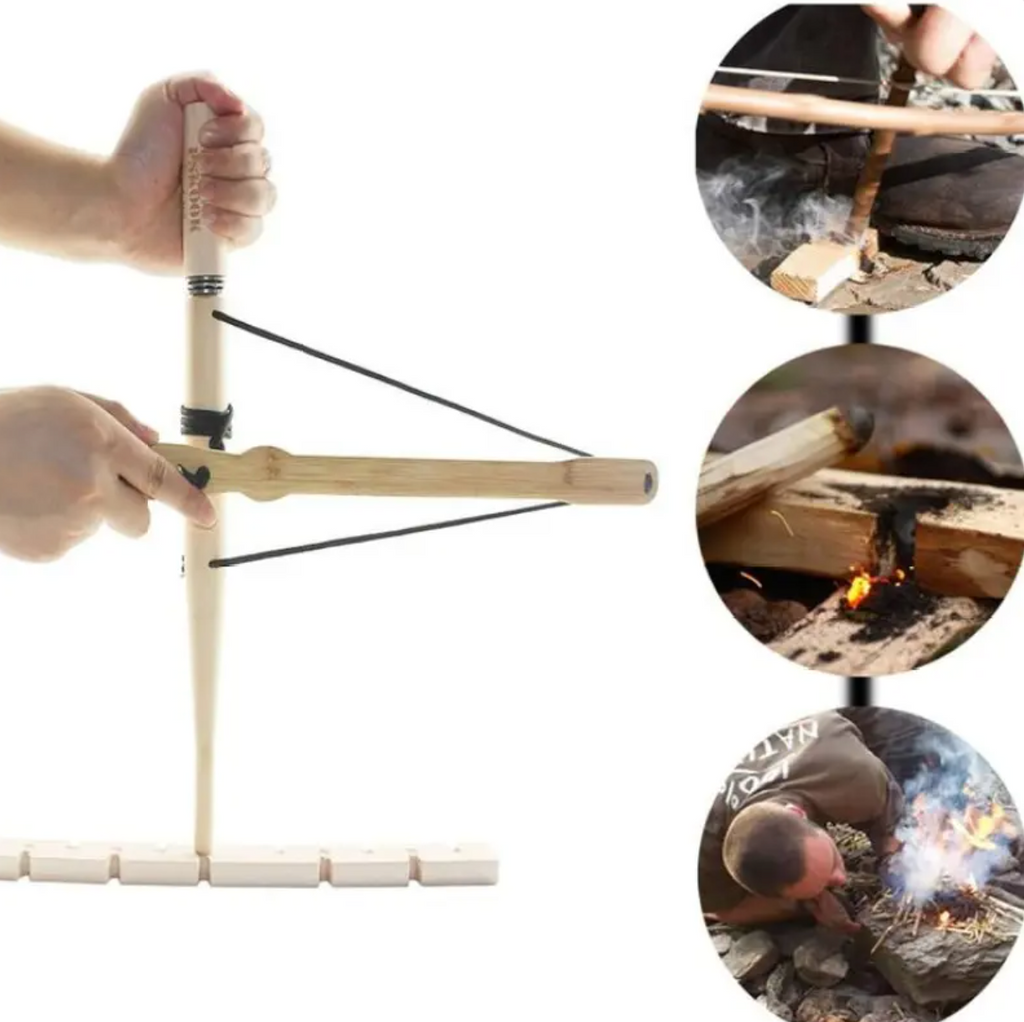 Bow Drill Fire Starter Kit