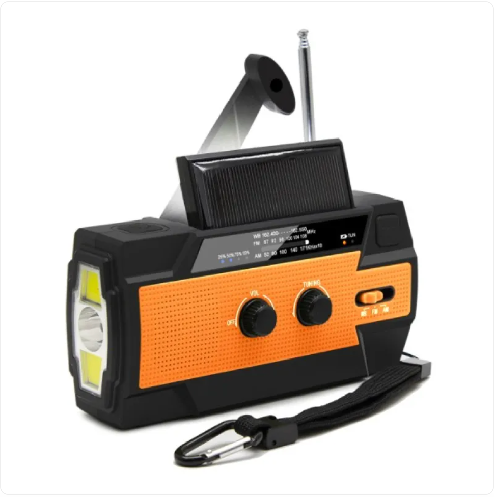 Solar Hand-Crank Emergency Radio