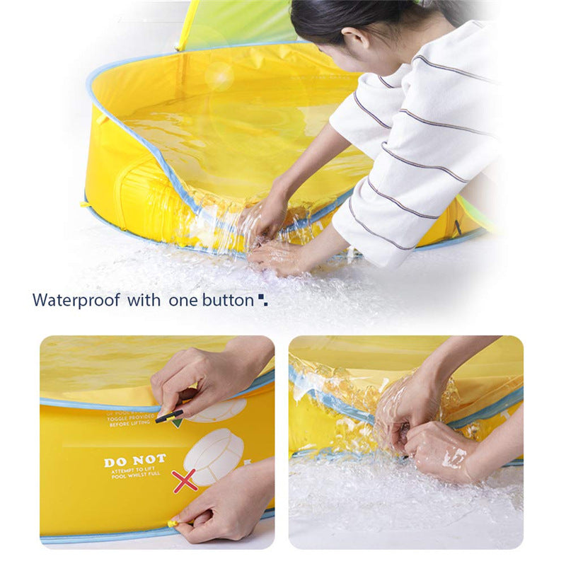Kids' Playhouse with Automatic Beach Pool Tent