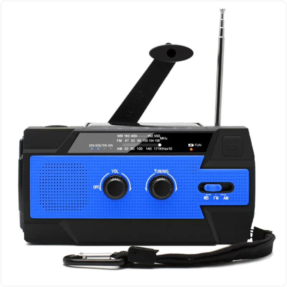Solar Hand-Crank Emergency Radio
