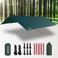 JAICOM Waterproof Camping Tarp - 10X13ft Hammock Rain Fly Ultralight & Portable & UV Protection Backpacking Tarp Multifunctional for Outdoor Adventure Hiking Tent Hammock