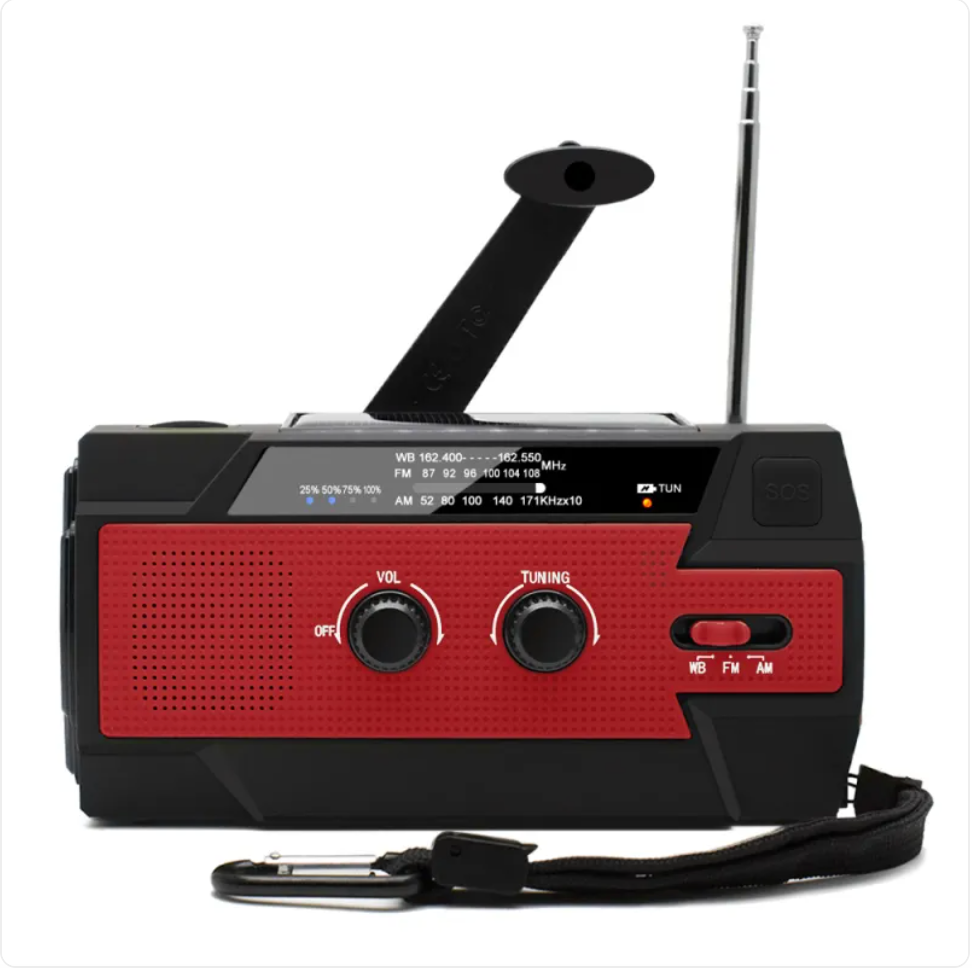 Solar Hand-Crank Emergency Radio