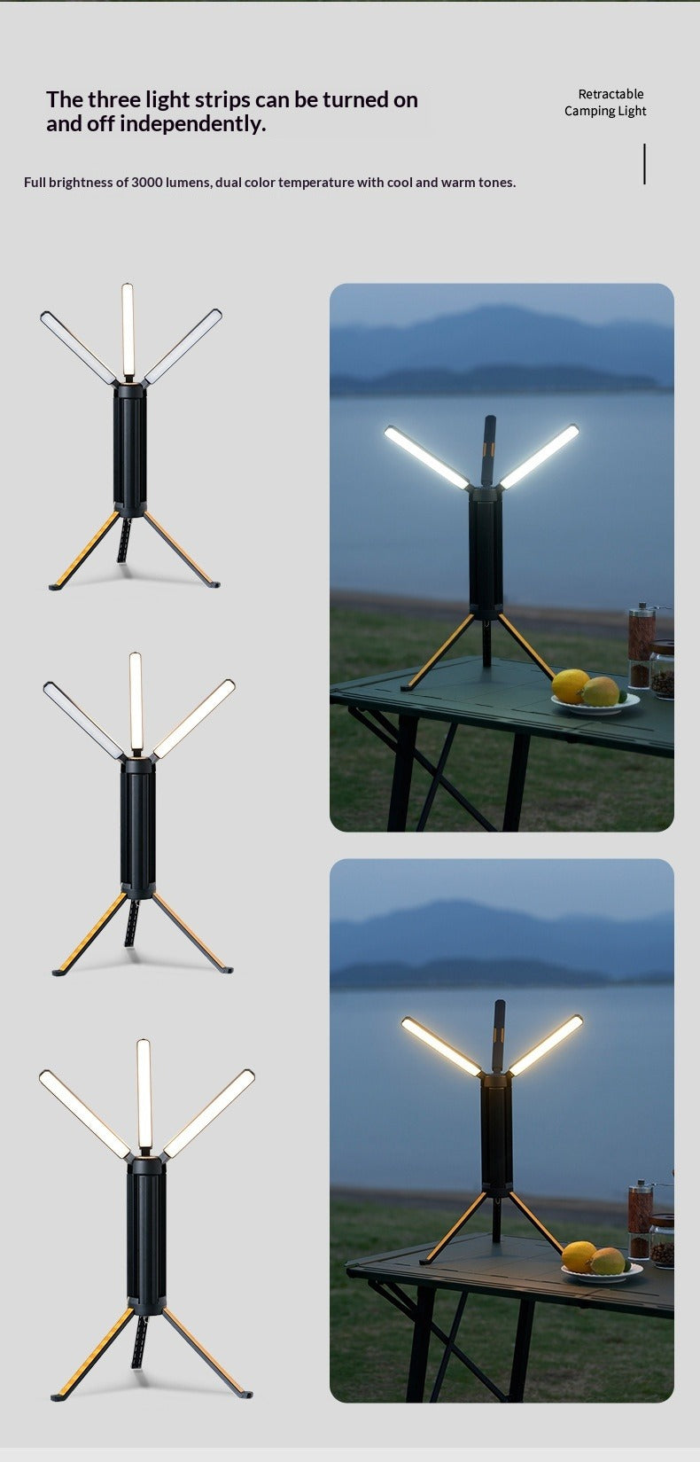 Outdoor Telescopic Camping Light
